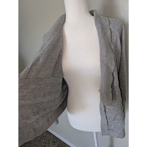 Banana Republic Cardigan Womens Small Gray Long Sleeve Open Sweater‎ - Picture 2 of 10